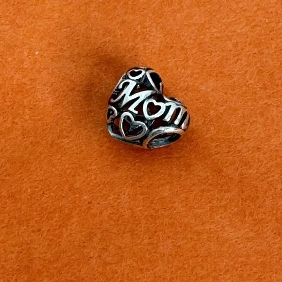 Authentic Pandora 925 Sterling Silver MOTHERLY LOVE Charm  Open Cage Hearts - Picture 4 of 5